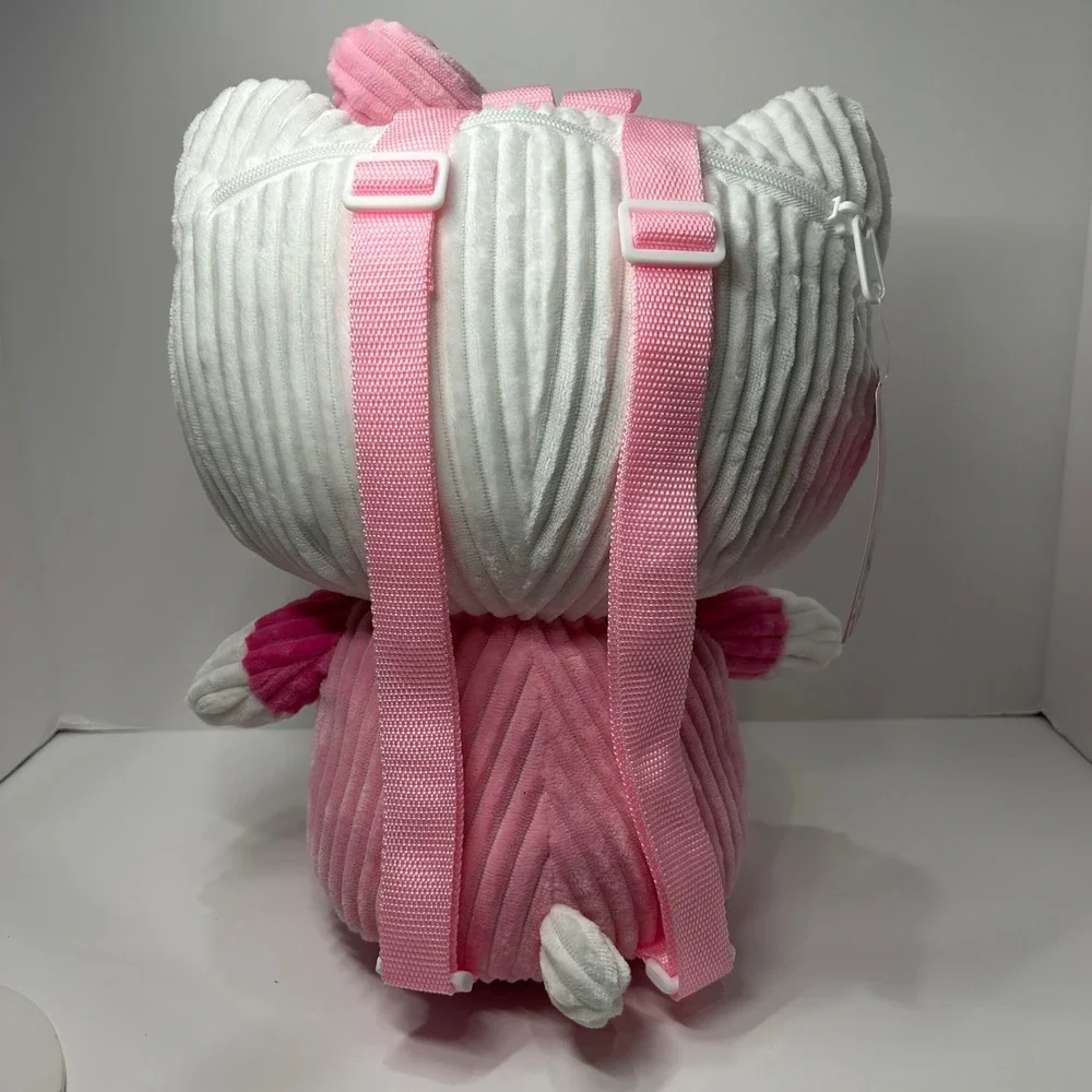 Hello Kitty Pink Corduroy Plush Mini Backpack‎ Sanrio New with Tags